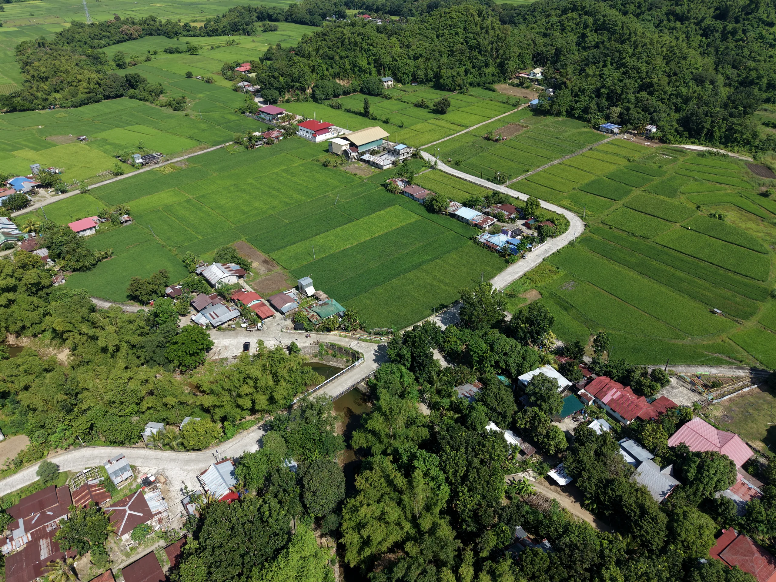 Barangay Bagbagotot from the air.