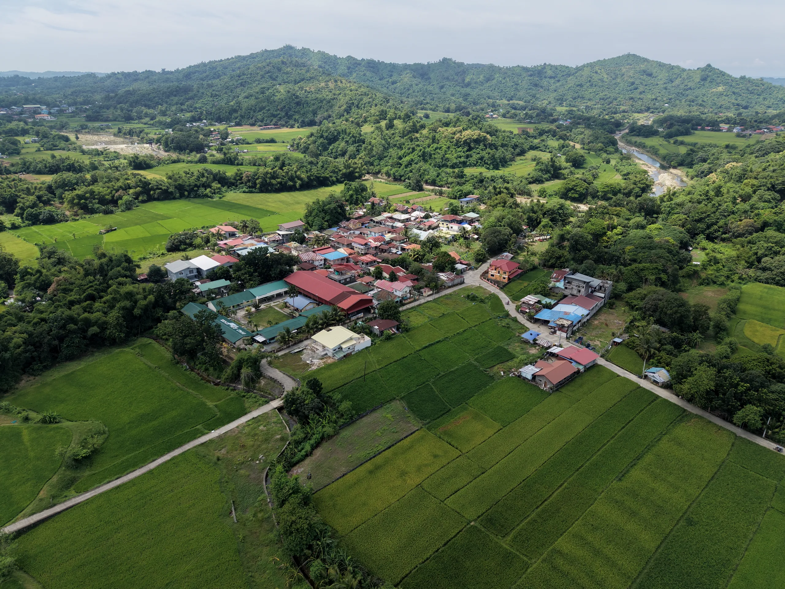 Barangay Banbanaal from the air.