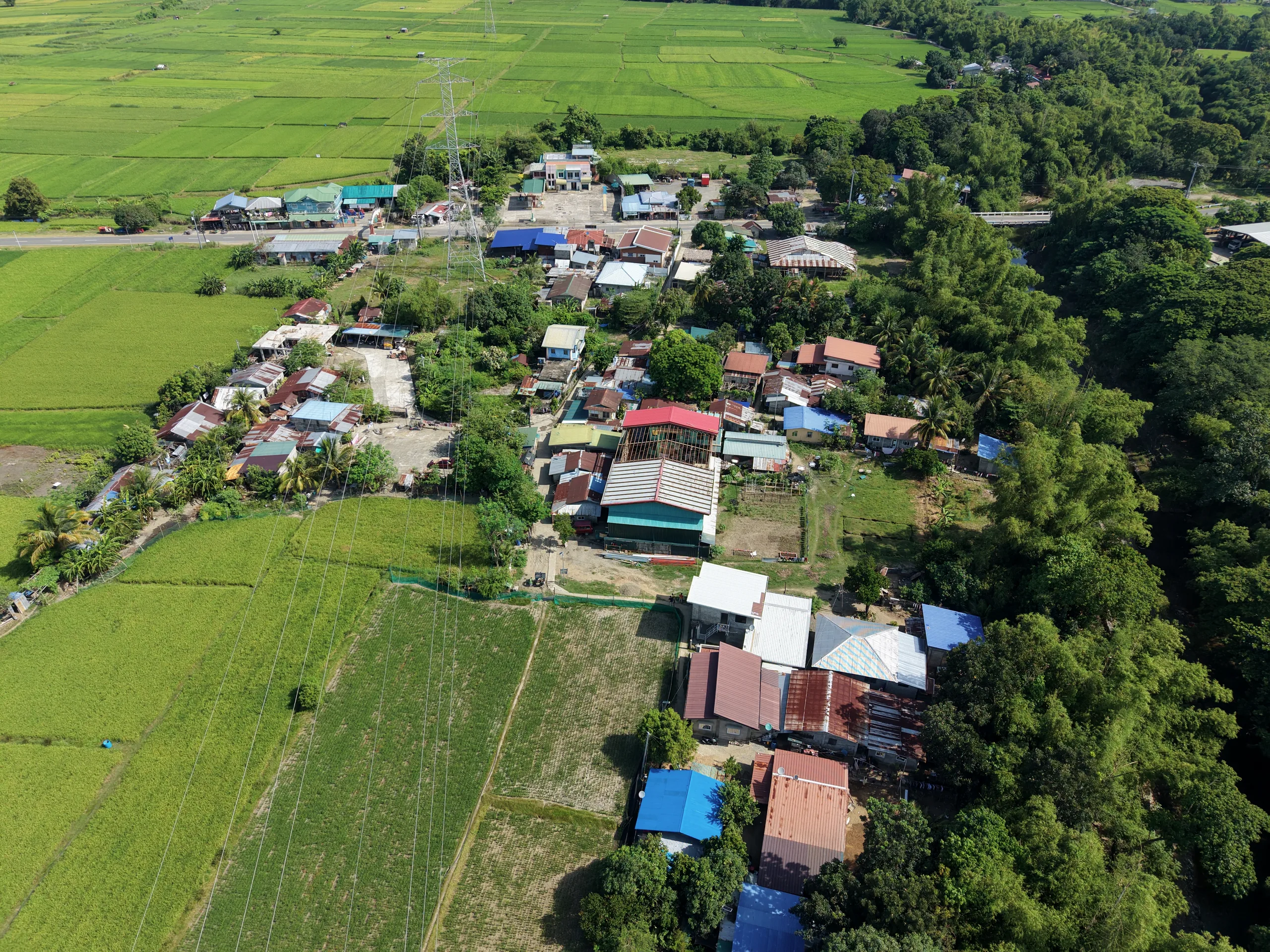 Barangay Cadanglaan from the air.