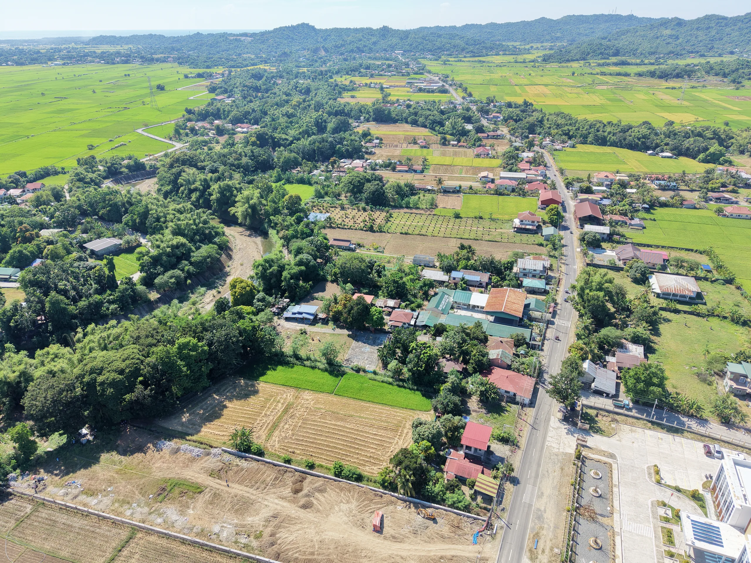 Barangay Casilagan Sur from the air.