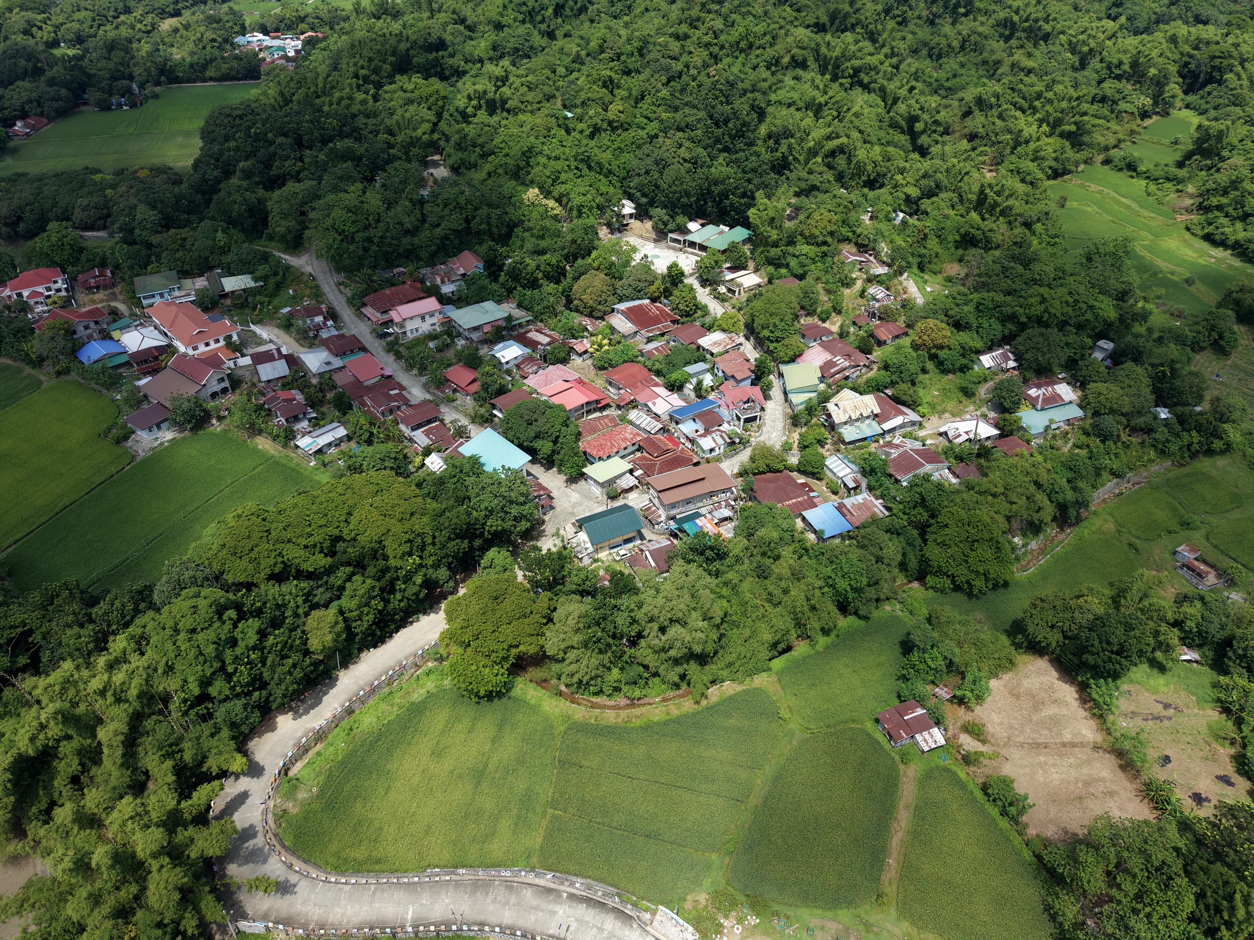 Barangay Elefante from the air.