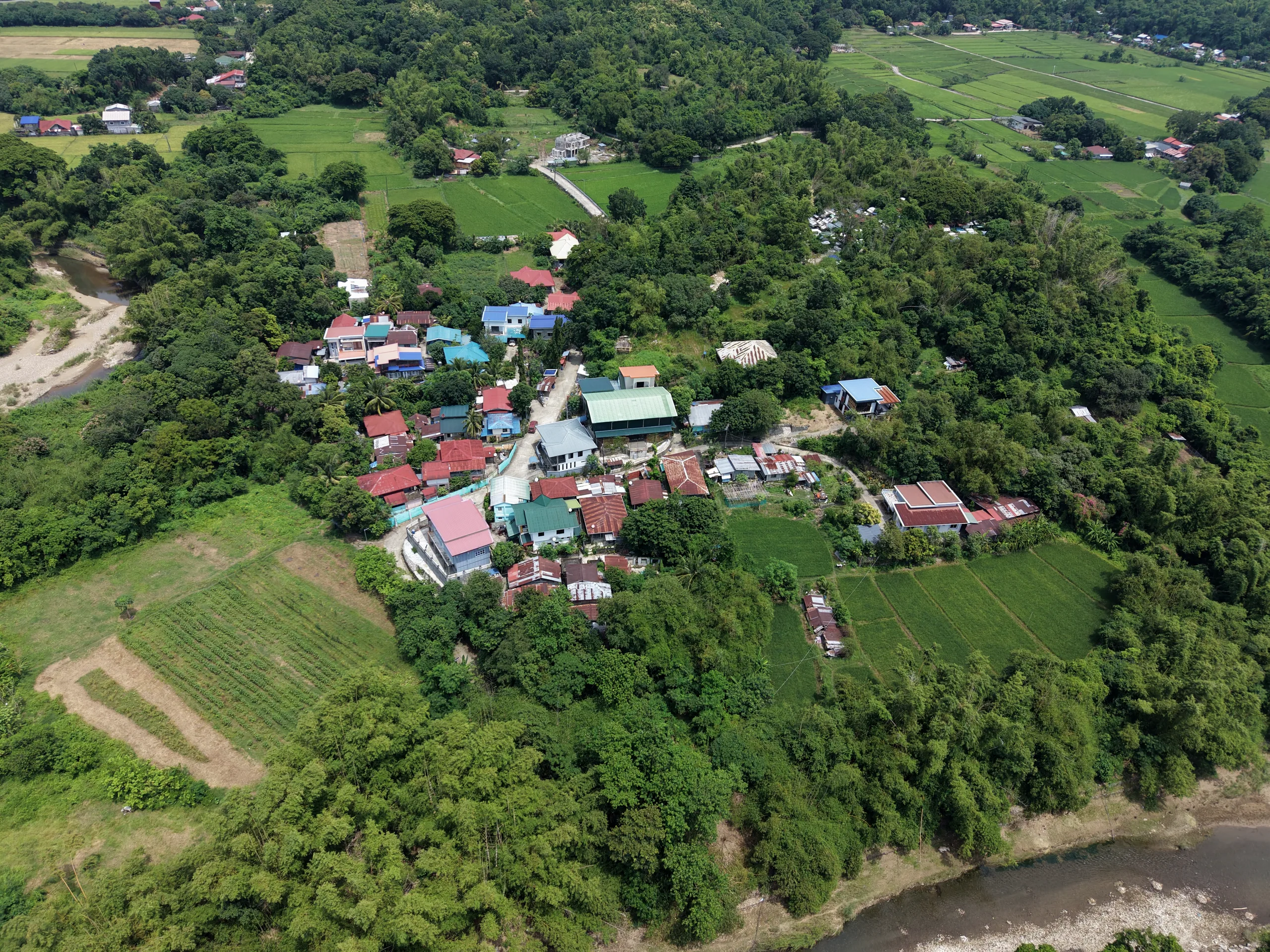 Barangay Pila from the air.