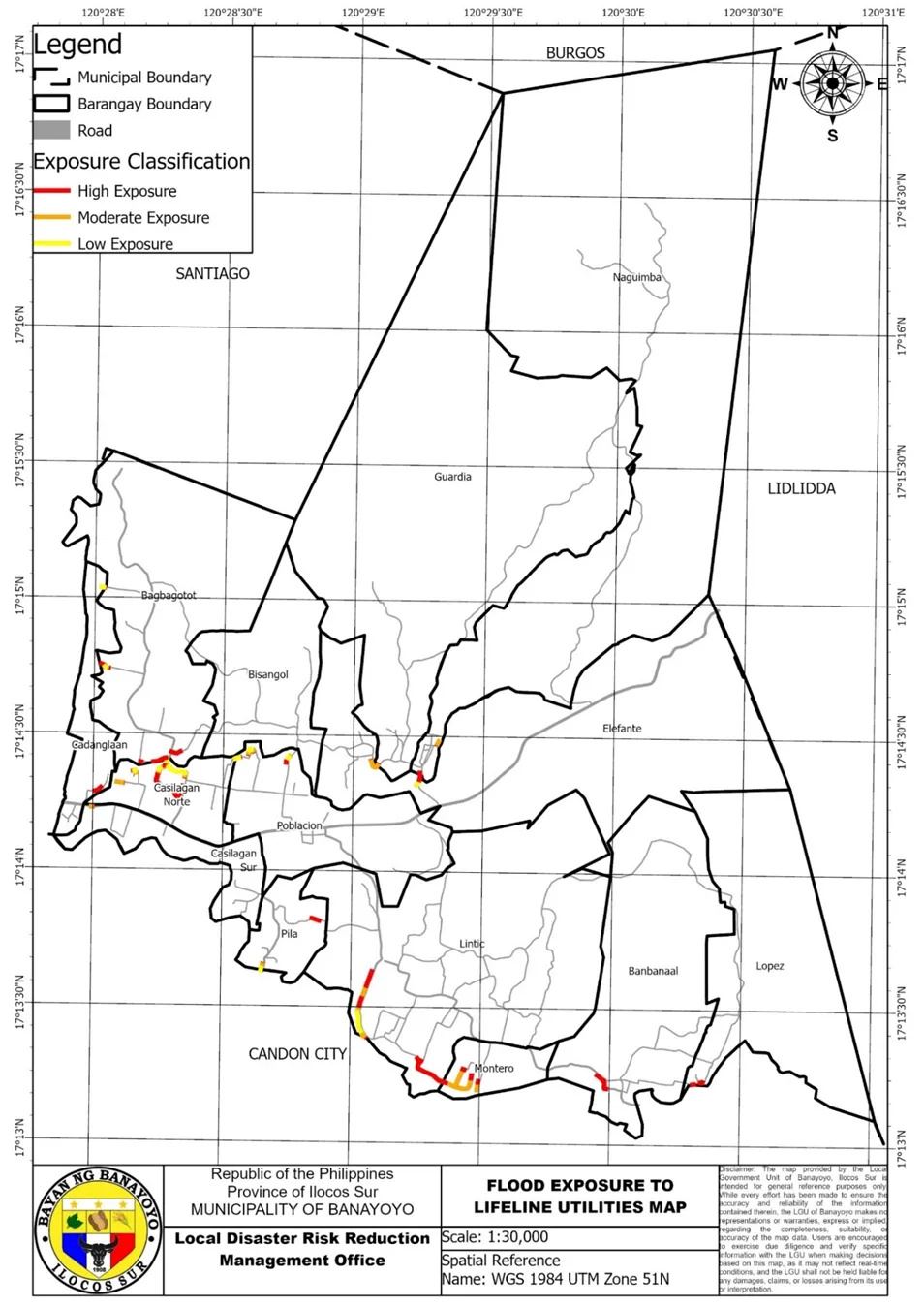 CDRA: flood exposure to lifeline utilities.