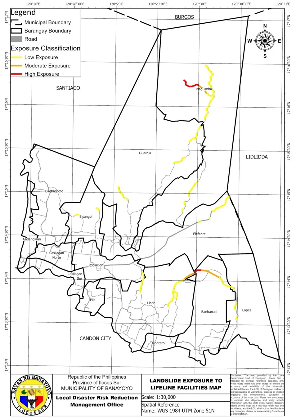 CDRA: landslide exposure to lifeline facilities.